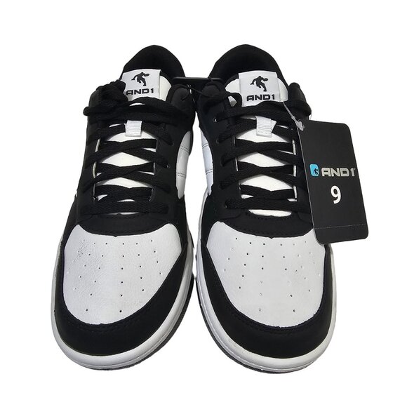AND1 Shoes - AND1 Womens Low Top Basketball Athletic Sneakers Sz 9 Lace-up Ignite Black White